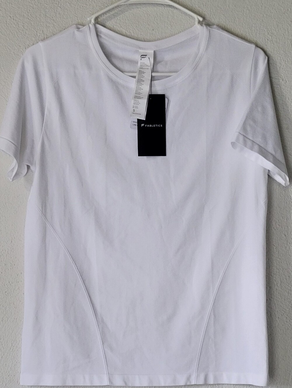 Camiseta Deportiva Fabletics Blanca Talla S NWT